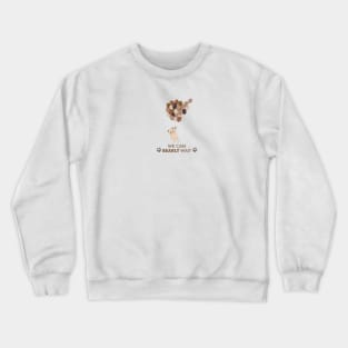 We can bearly wait text with teddy bear and hot air balloon Crewneck Sweatshirt